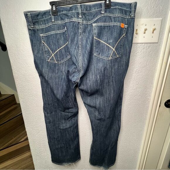 WRANGLER 20X Fire Resistant Straight Light Blue Denim Men Jeans Size 42X30 - Picture 3 of 12